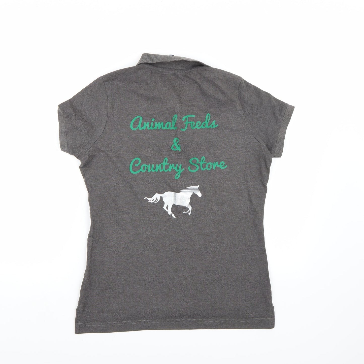 Asquith & Fox Womens Grey   Basic Polo Size M
