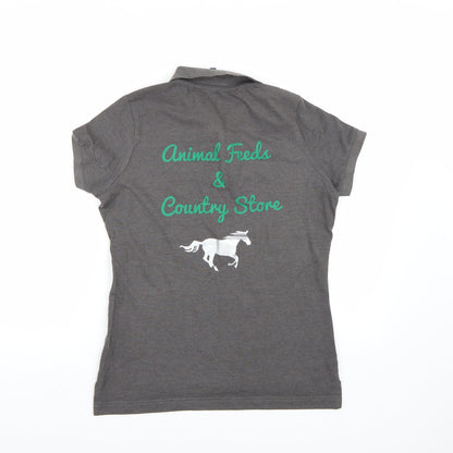 Asquith & Fox Womens Grey   Basic Polo Size M