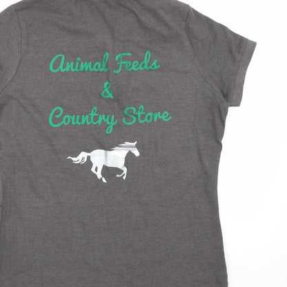 Asquith & Fox Womens Grey   Basic Polo Size M