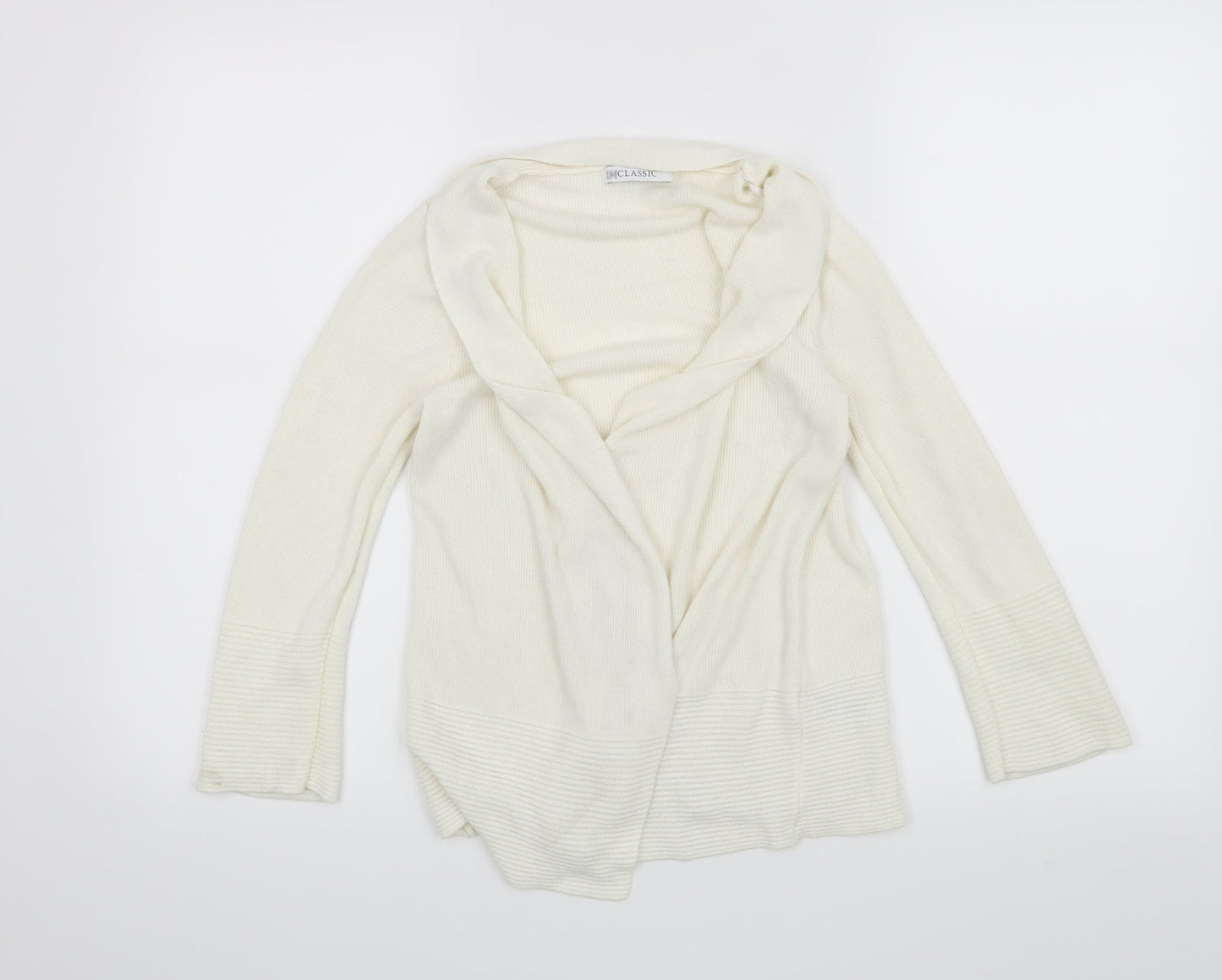 Classic Womens White   Cardigan Jumper Size 8