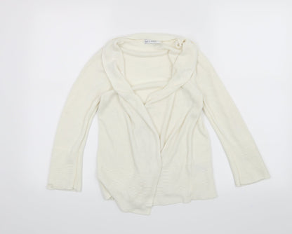 Classic Womens White   Cardigan Jumper Size 8