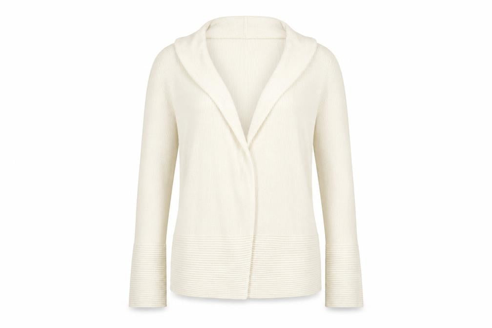 Classics Womens White   Cardigan Jumper Size 8