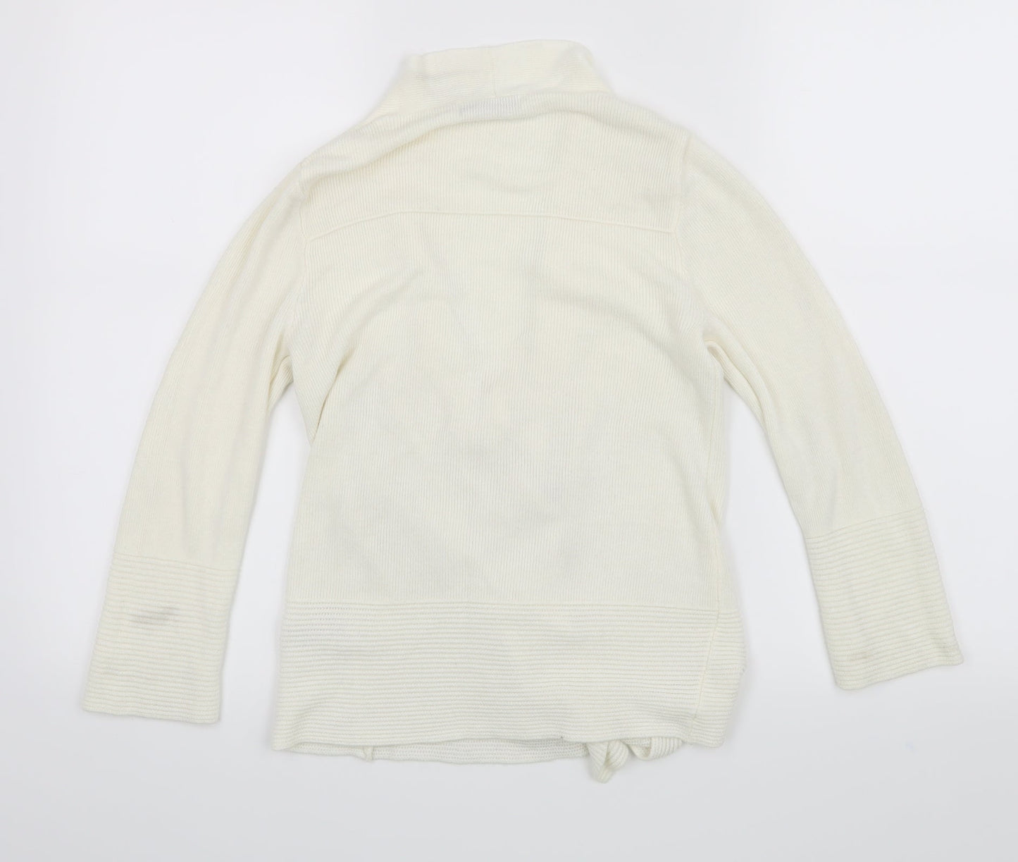 Classic Womens White   Cardigan Jumper Size 8