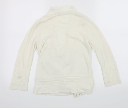 Classic Womens White   Cardigan Jumper Size 8