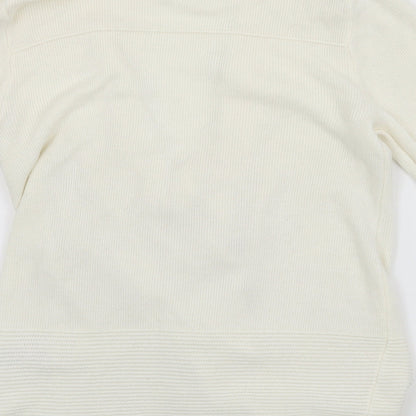Classic Womens White   Cardigan Jumper Size 8