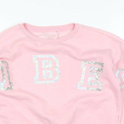 Active Girls Pink   Pullover Jumper Size 10-11 Years