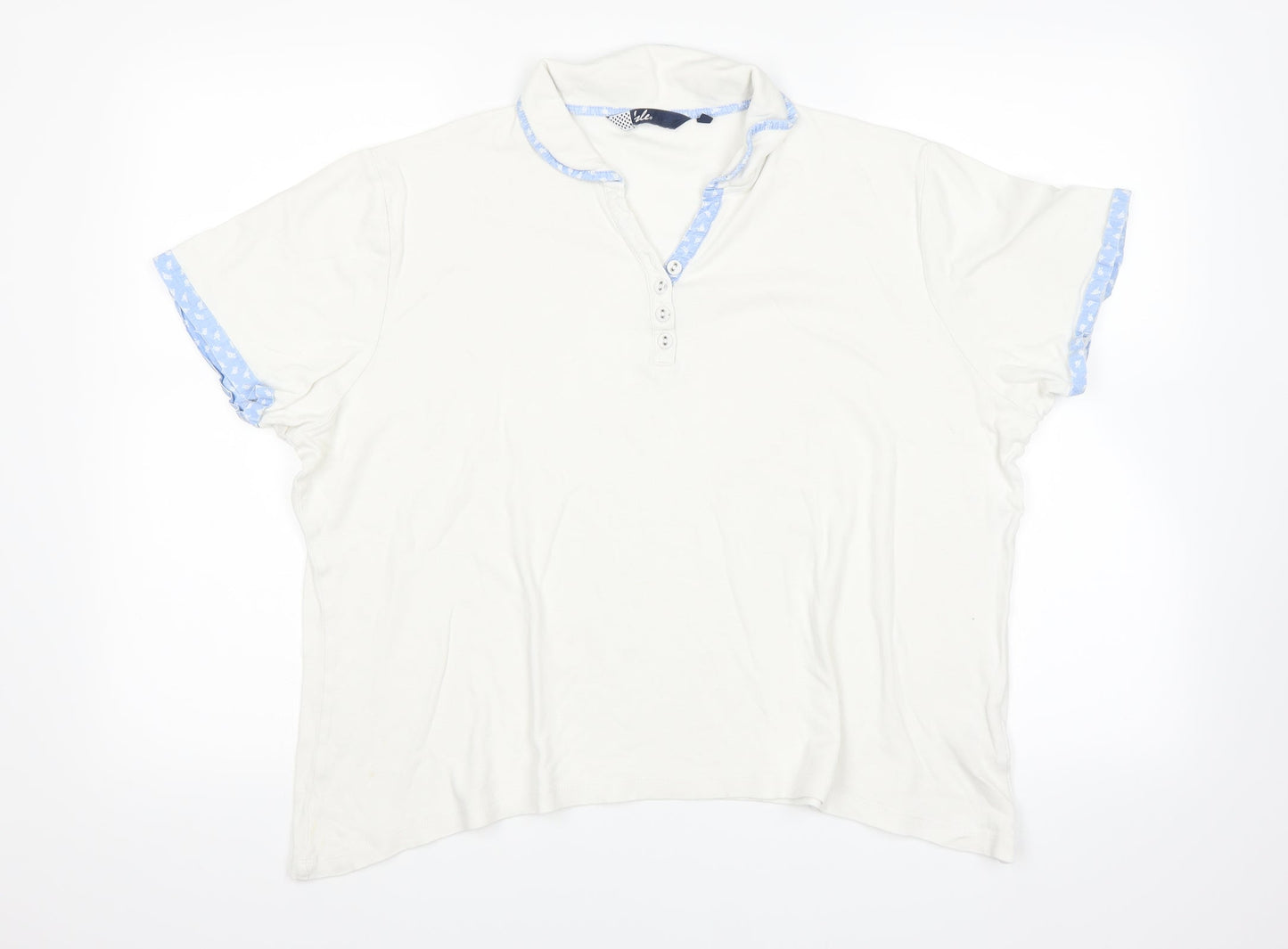 isle Mens White    Polo Size XL