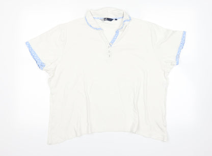 isle Mens White    Polo Size XL