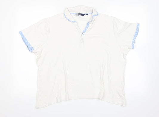 isle Mens White    Polo Size XL