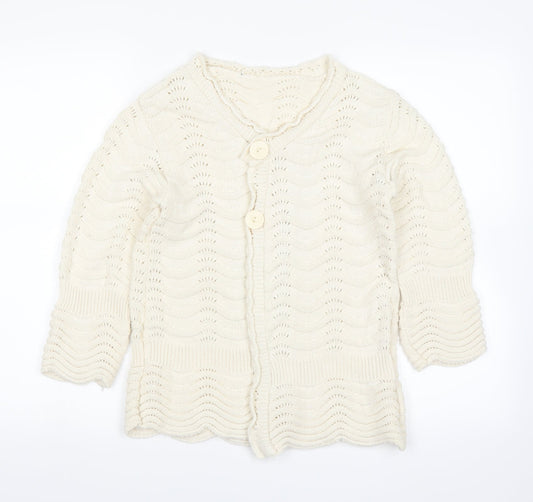 Wardrobe Womens White   Cardigan Jumper Size 12