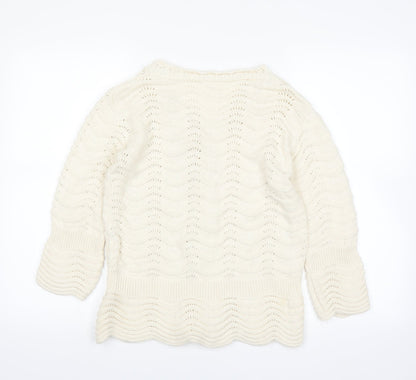 Wardrobe Womens White   Cardigan Jumper Size 12