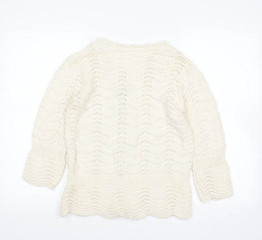 Wardrobe Womens White   Cardigan Jumper Size 12