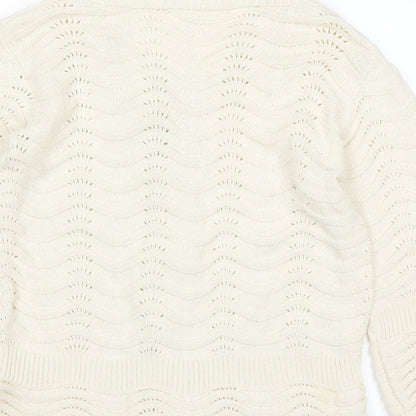 Wardrobe Womens White   Cardigan Jumper Size 12