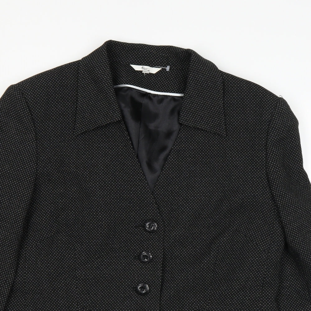 Womens UK Size 16 Klass Black Jacket
