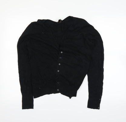 Worthington Womens Black   Cardigan Jumper Size L