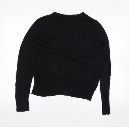 Worthington Womens Black   Cardigan Jumper Size L