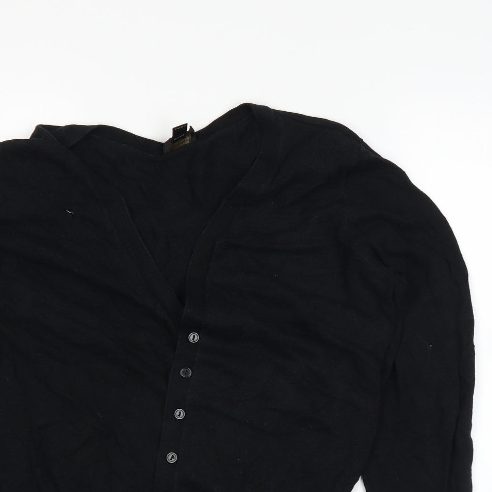 Worthington Womens Black   Cardigan Jumper Size L
