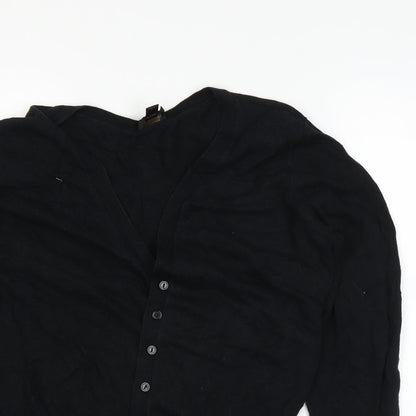 Worthington Womens Black   Cardigan Jumper Size L