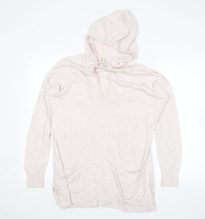 Lounge Womens Pink   Pullover Hoodie Size M