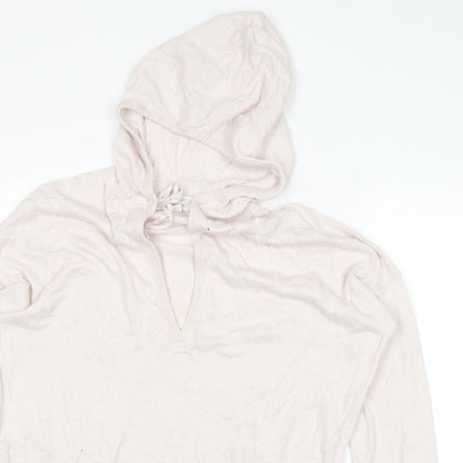 Lounge Womens Pink   Pullover Hoodie Size M
