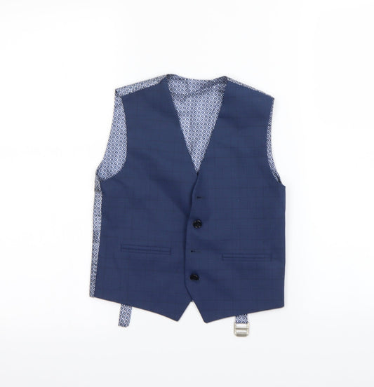 Mens UK Size S Preworn Blue Gilet
