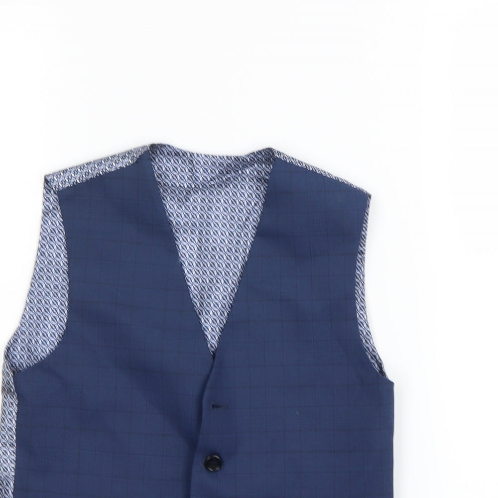 Mens UK Size S Preworn Blue Gilet