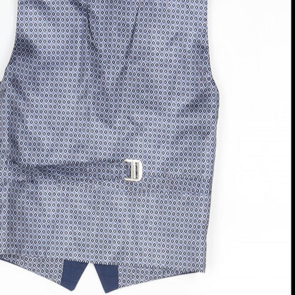 Mens UK Size S Preworn Blue Gilet