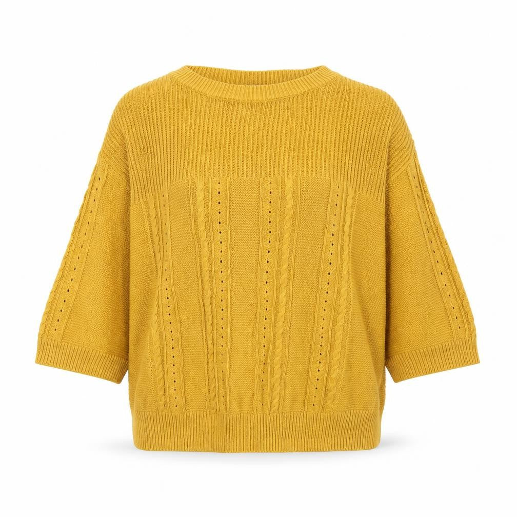 Tu Womens Yellow   Henley Jumper Size 12