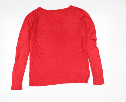 Primark Womens Red   Pullover Jumper Size 12