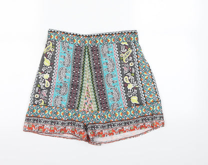 Boohoo Womens Multicoloured   Mom Shorts Size 6