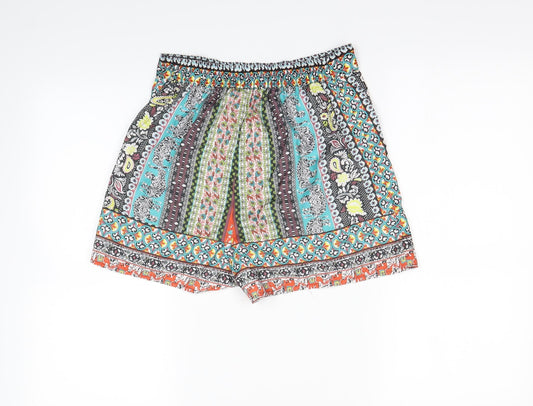 Boohoo Womens Multicoloured   Mom Shorts Size 6