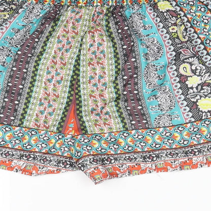 Boohoo Womens Multicoloured   Mom Shorts Size 6