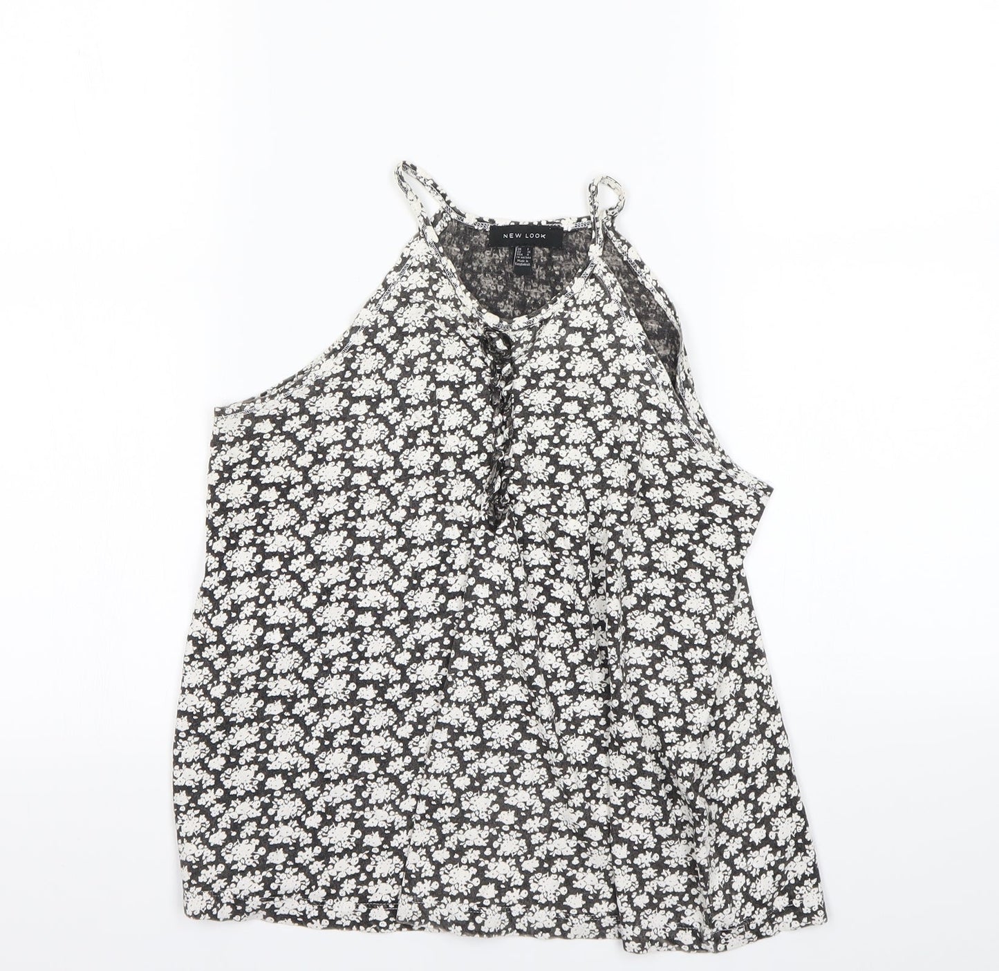 Womens UK Size 8 New Look Multicoloured Basic Tank