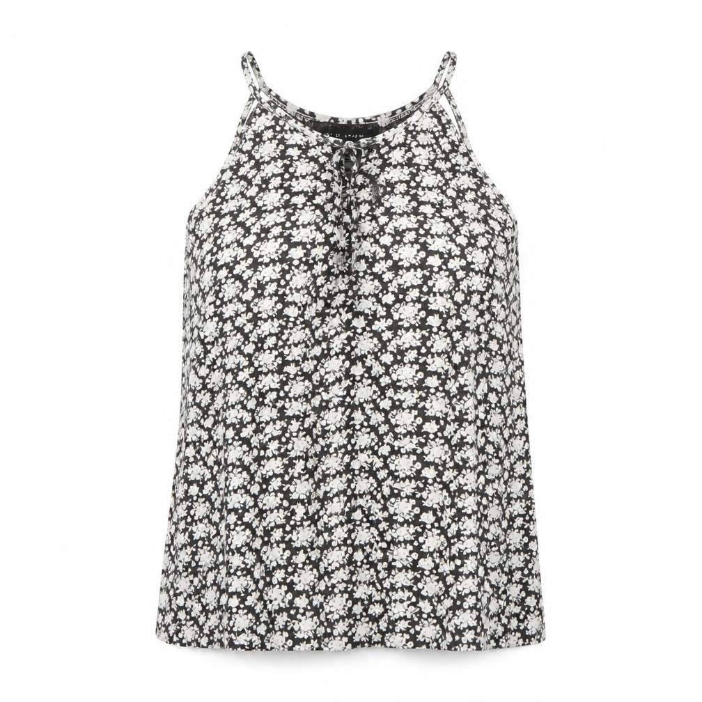 Womens UK Size 8 New Look Multicoloured Basic Tank