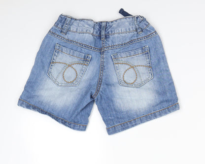 NEXT Girls Blue   Mom Shorts Size 7 Years