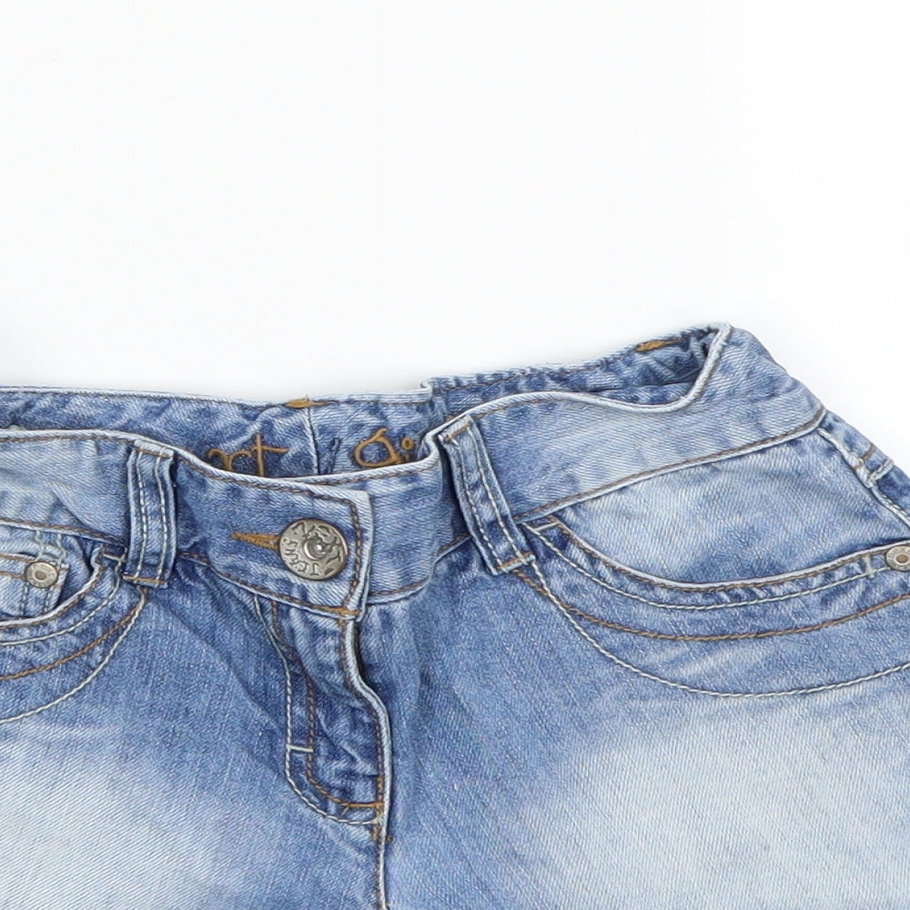 NEXT Girls Blue   Mom Shorts Size 7 Years