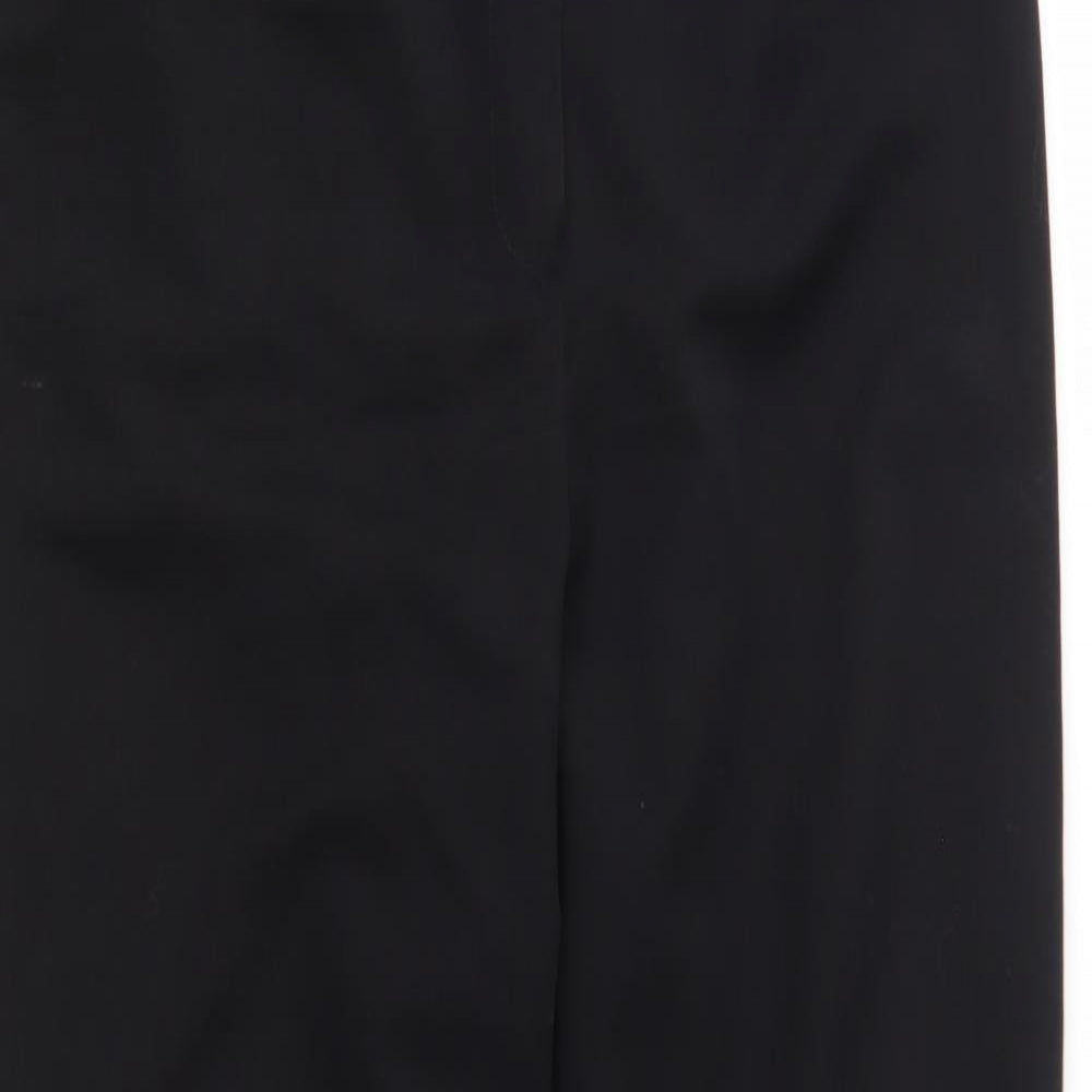 Womens UK Size 12 Preworn Regular Fit  Black Trousers