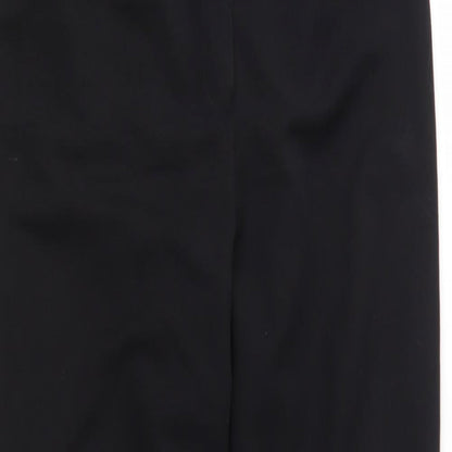 Womens UK Size 12 Preworn Regular Fit  Black Trousers