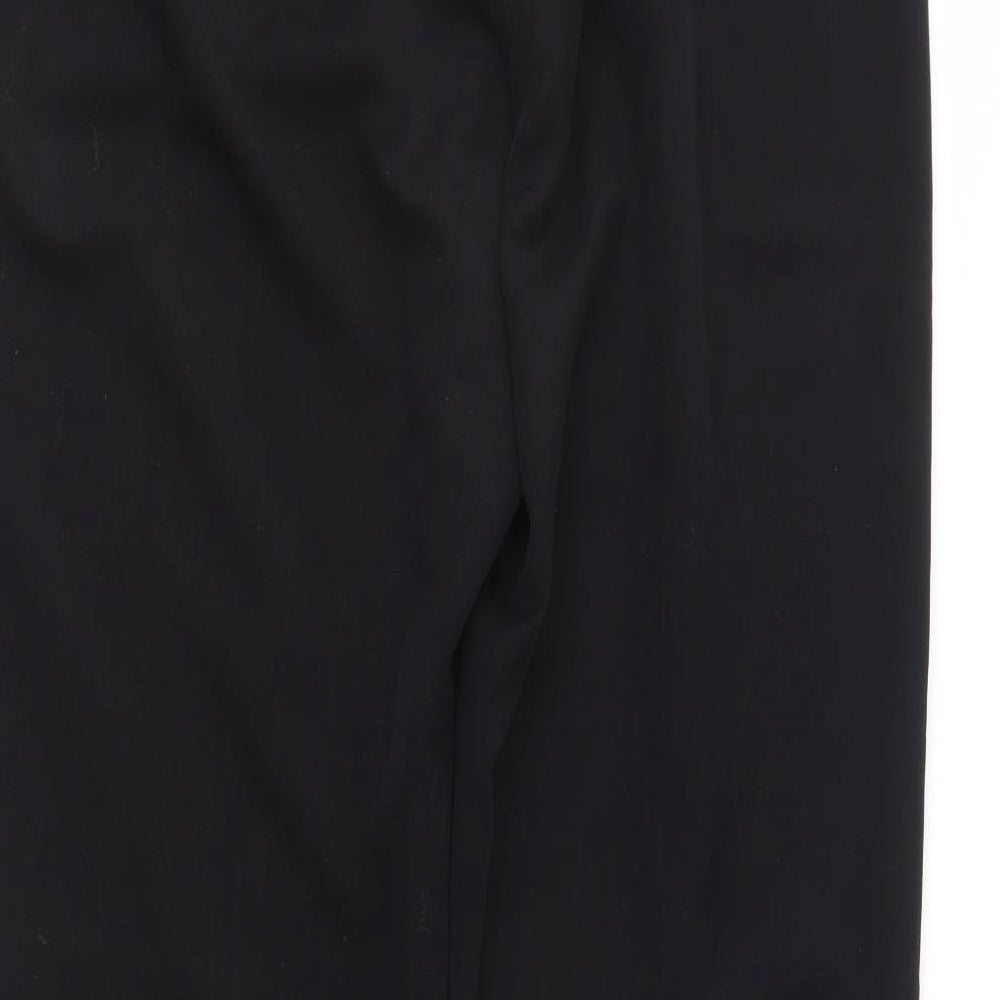 Womens UK Size 12 Preworn Regular Fit  Black Trousers