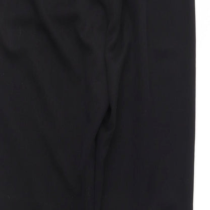 Womens UK Size 12 Preworn Regular Fit  Black Trousers