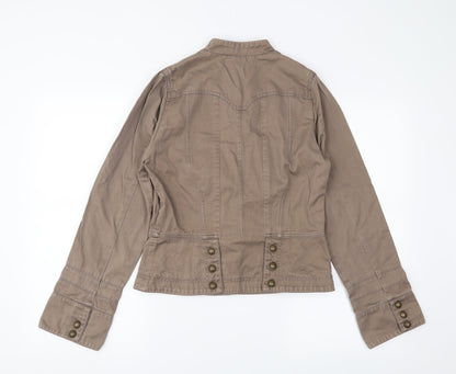 WAREHOSUE Womens Brown   Jacket Coat Size 12