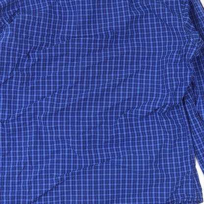 Mens UK Size L hiprofile Blue  Button-Up Long Sleeve Casual Shirt