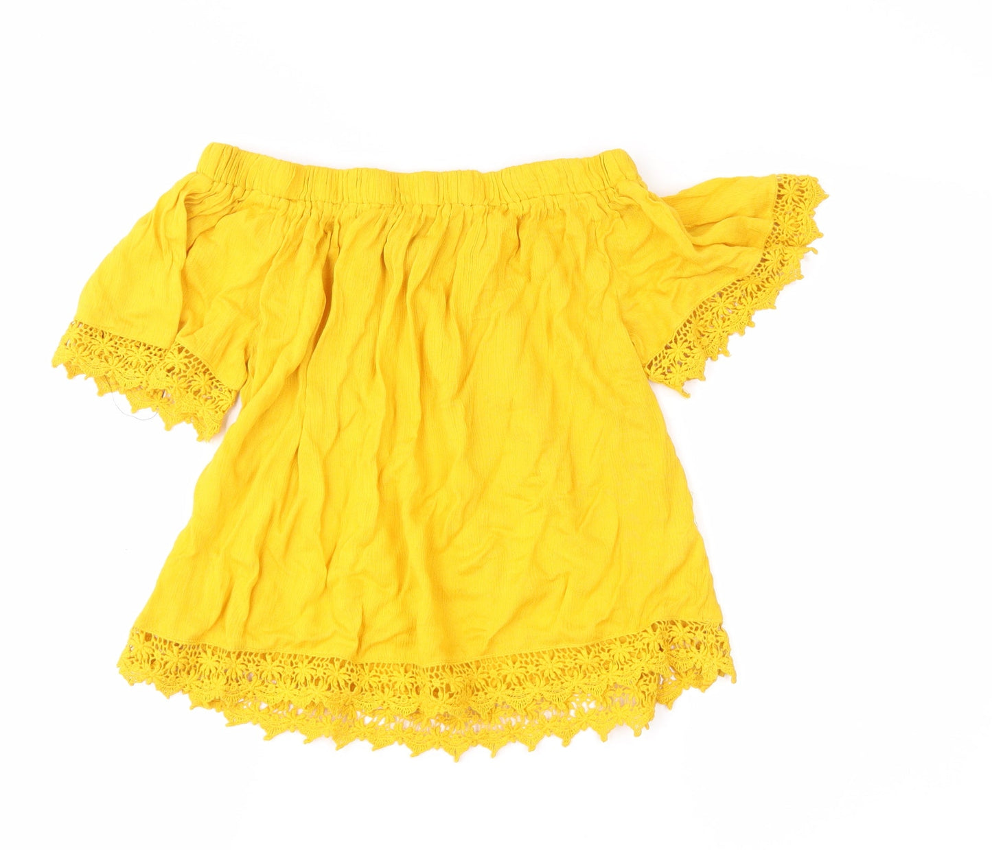 Womens UK Size 8 Select Yellow Basic Blouse