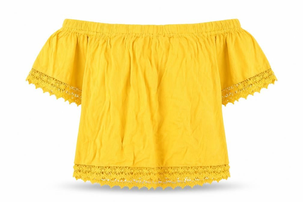Womens UK Size 8 Select Yellow Basic Blouse