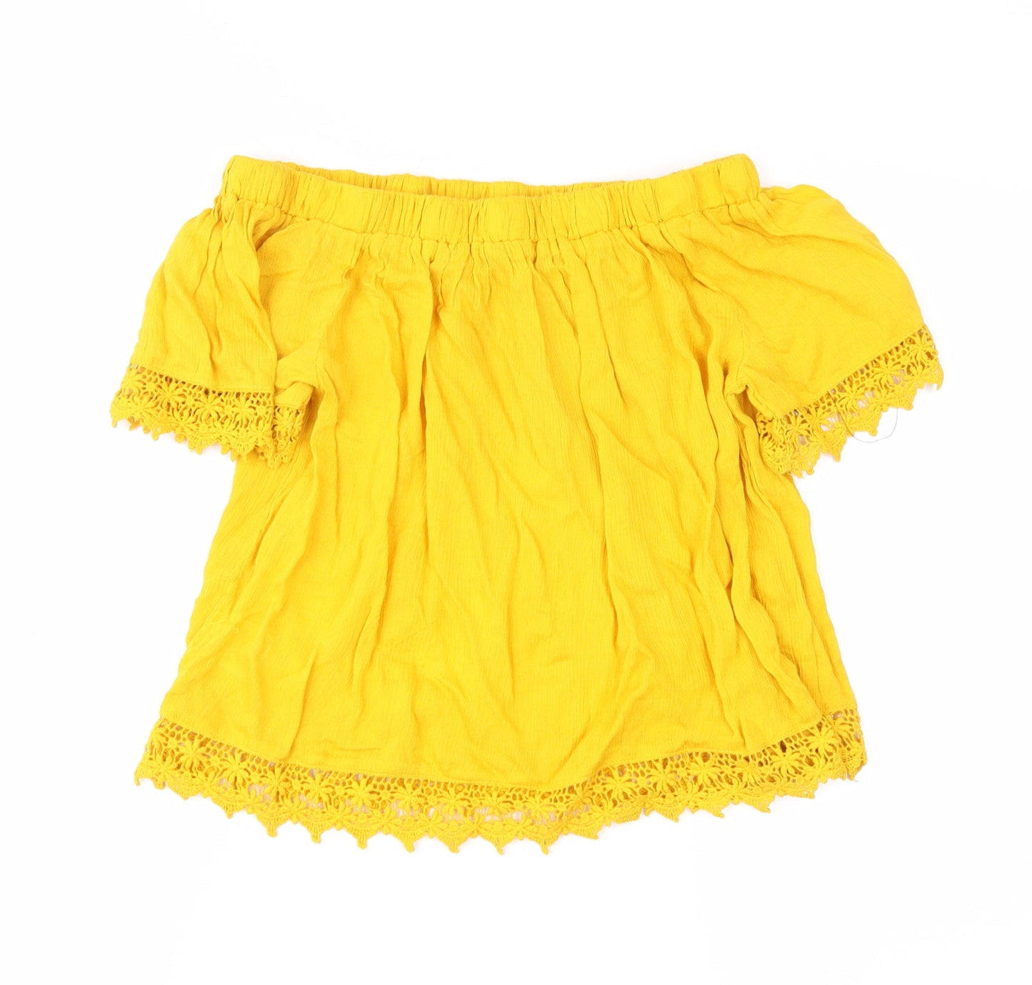 Womens UK Size 8 Select Yellow Basic Blouse