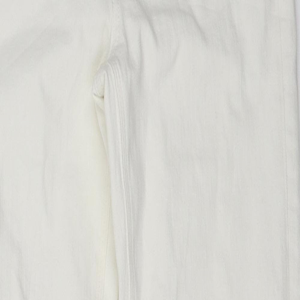 Womens UK Size 31 in Marks and Spencer Regular Fit Straight White Jeans