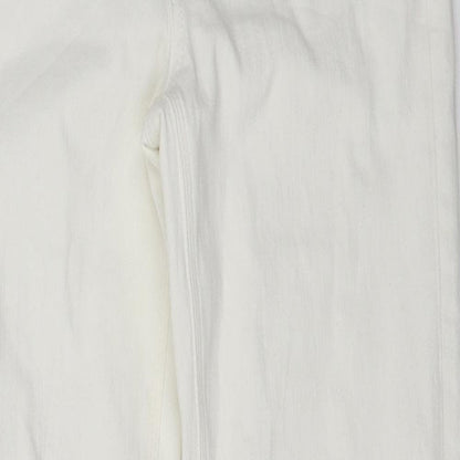 Womens UK Size 31 in Marks and Spencer Regular Fit Straight White Jeans