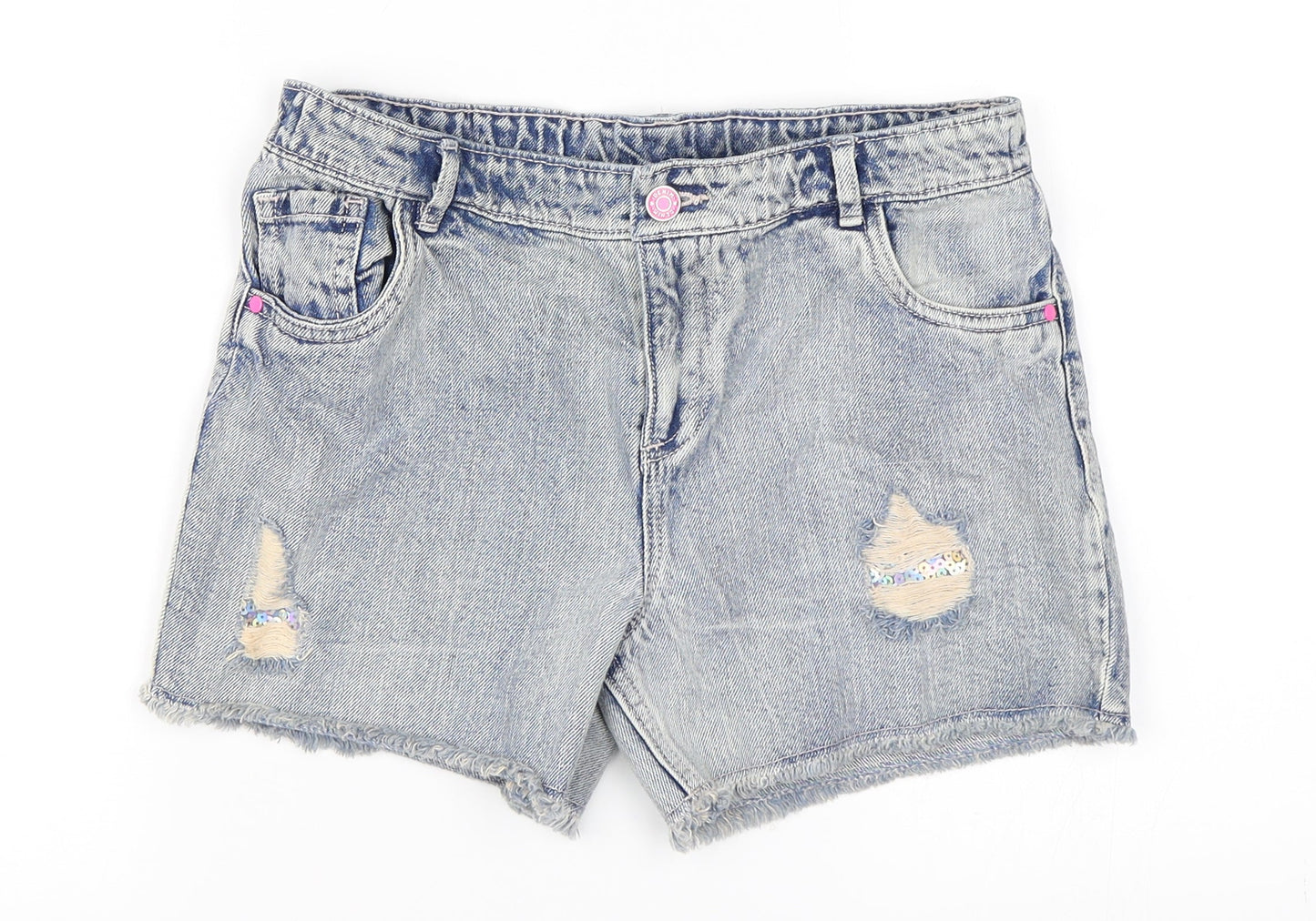 TU Girls Blue   Hot Pants Shorts Size 14 Years