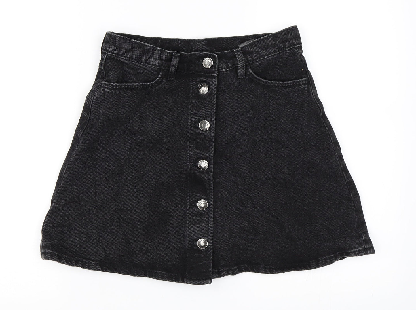 Monki Womens Black   A-Line Skirt Size 26 in