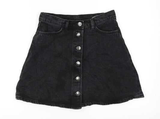 Monki Womens Black   A-Line Skirt Size 26 in